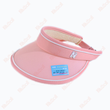 pink sun visor all match hat